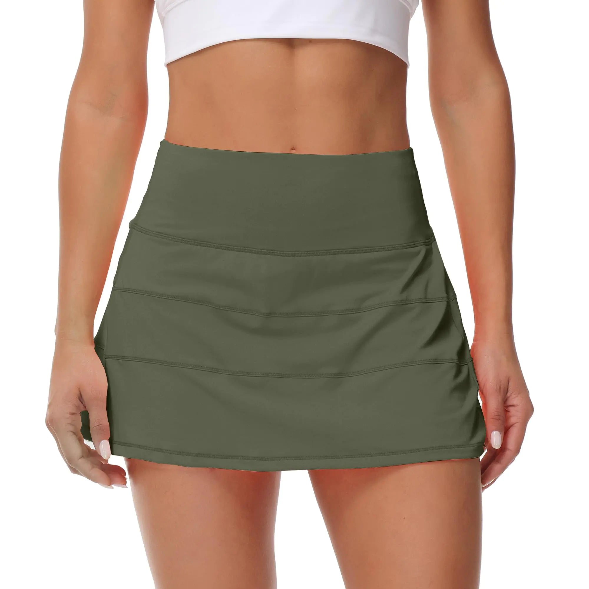 Women's Pleated Pickleball Skirt with Pockets - High Waisted Athletic Skort for Pickleball, Running & Workouts