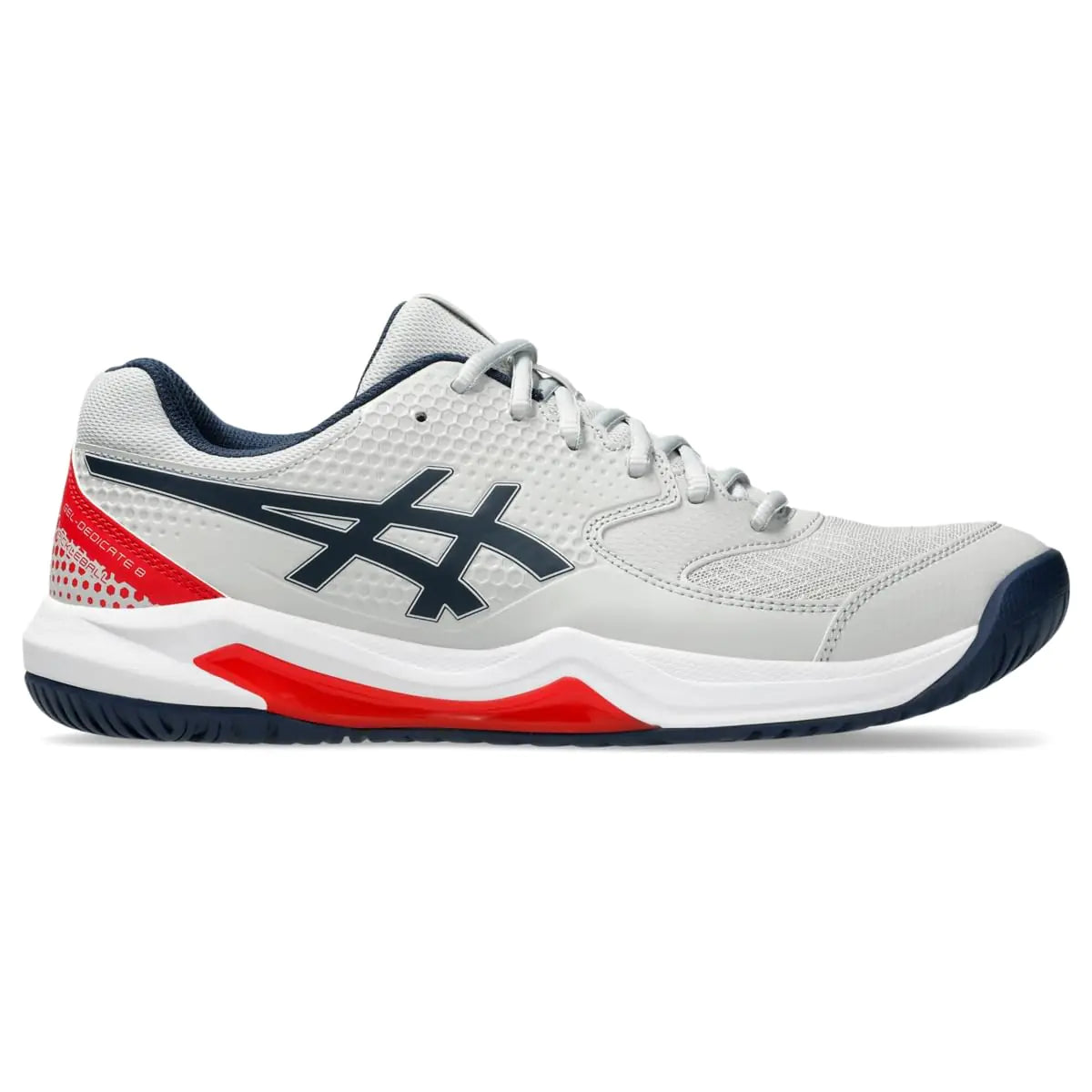 ASICS Mens Gel-Dedicate 8 Pickleball Shoes 11.5 Concrete/Night Sky