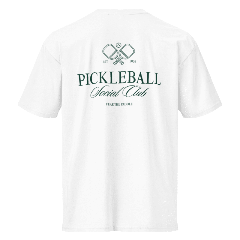 Pickleball Heritage Premium Cotton Tee - White
