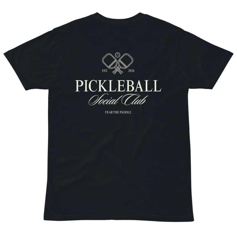 Pickleball Heritage Premium Cotton Tee - Navy