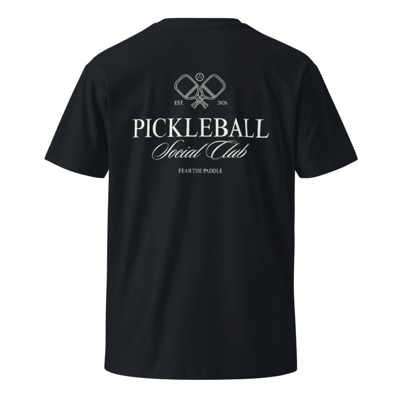 Pickleball Heritage Premium Cotton Tee - Navy